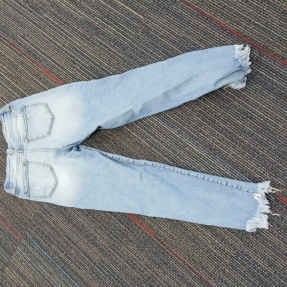 KanCan JANINE MID RISE CROPPED SKINNY JEANS Size 3 / 25 Cotton Blend Stretch - Picture 6 of 7